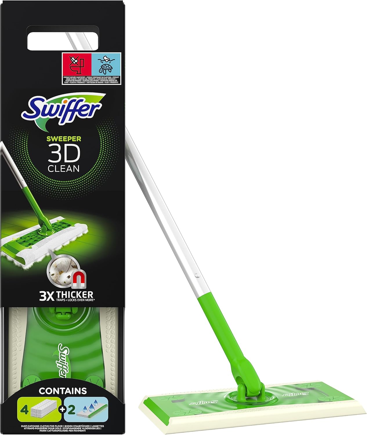 SWIFFER 3D Broom and Flooring Cleaner
