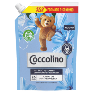 COCCOLINO Concentrated fabric softener Pouch Spring Air 26 Washes 600 Ml